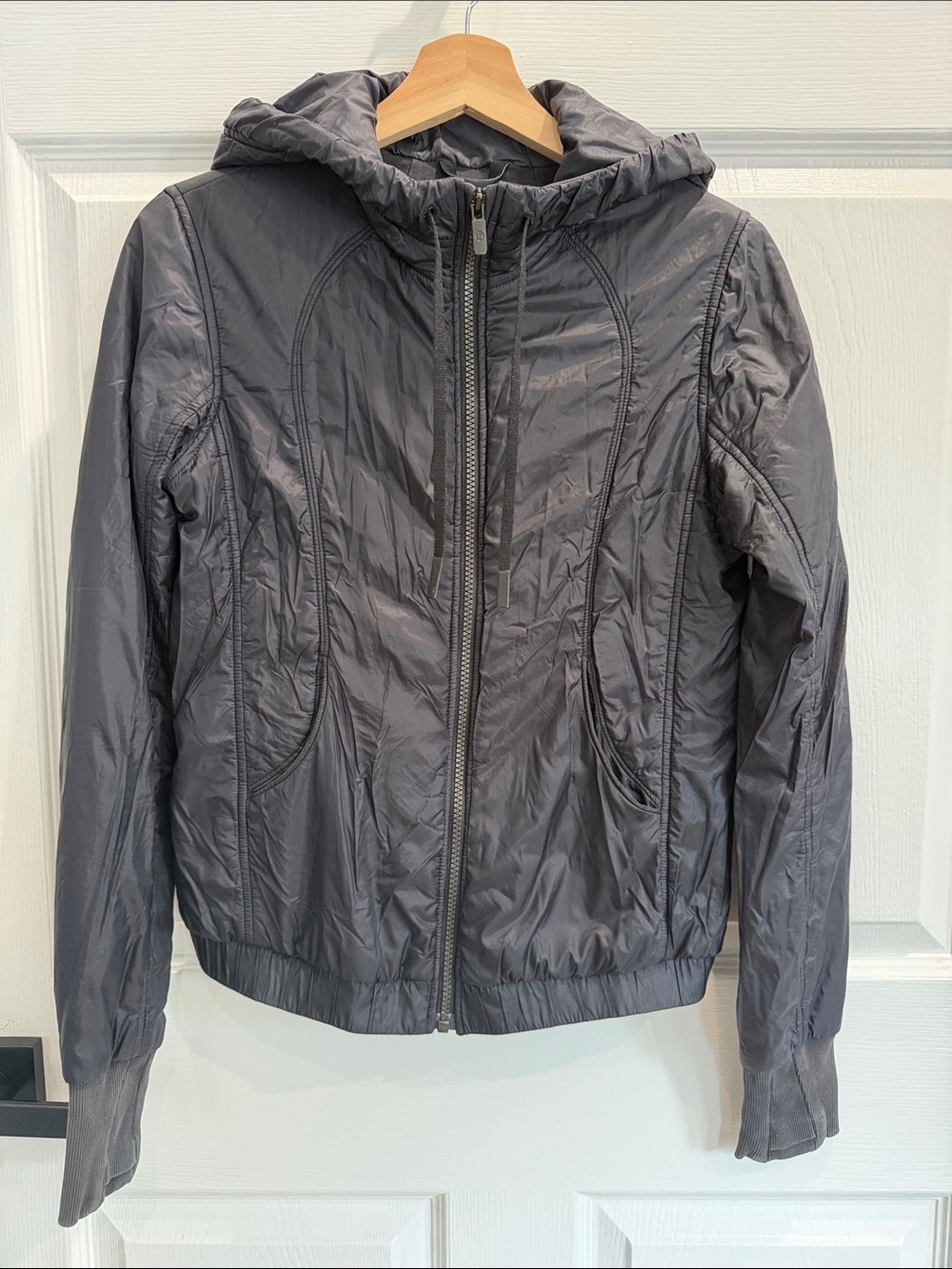 lululemon athletica Lightweight Hooded Jacket - Charcoal Gray no tag 4-6